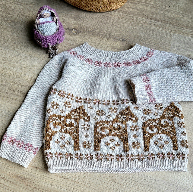 Kids Horse Sweater Knitting Pattern