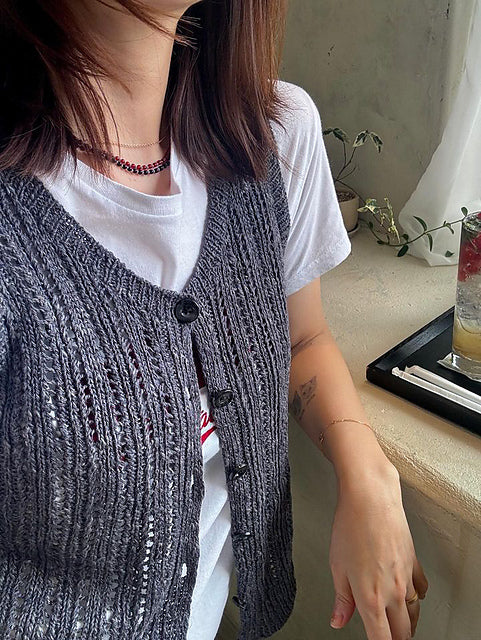 Eyelet Tank Top Knitting Pattern