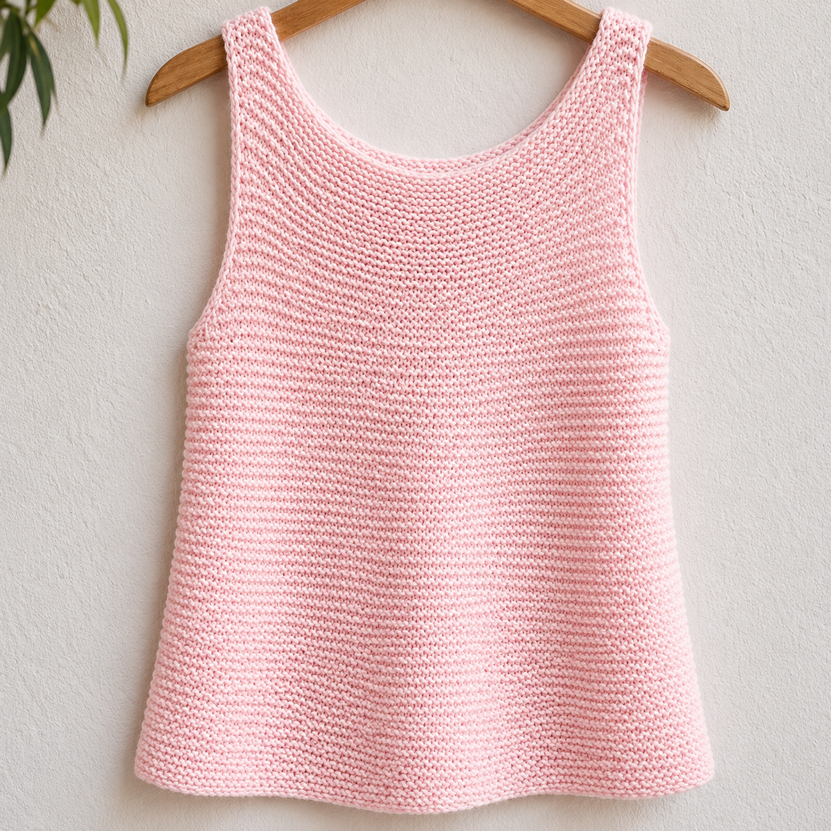 Boat Neck Tank Knitting Pattern