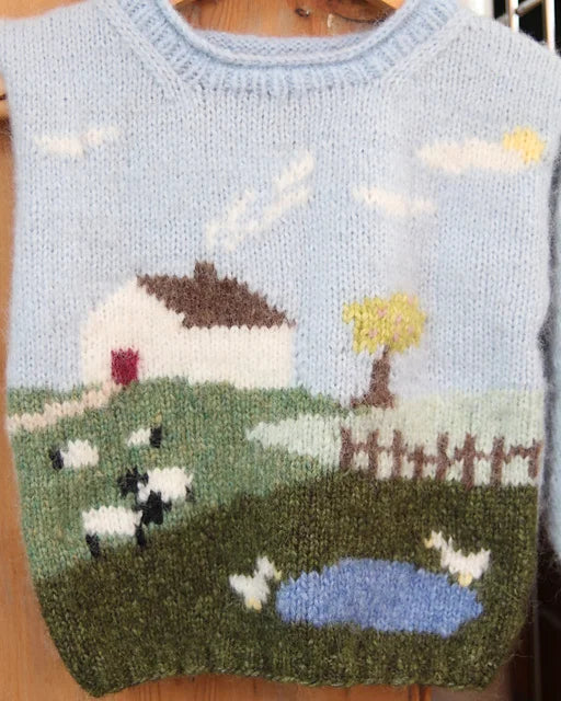 Baby Farm Sweater Knitting Pattern