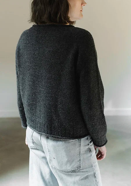Cropped Raglan Sweater Knitting Pattern