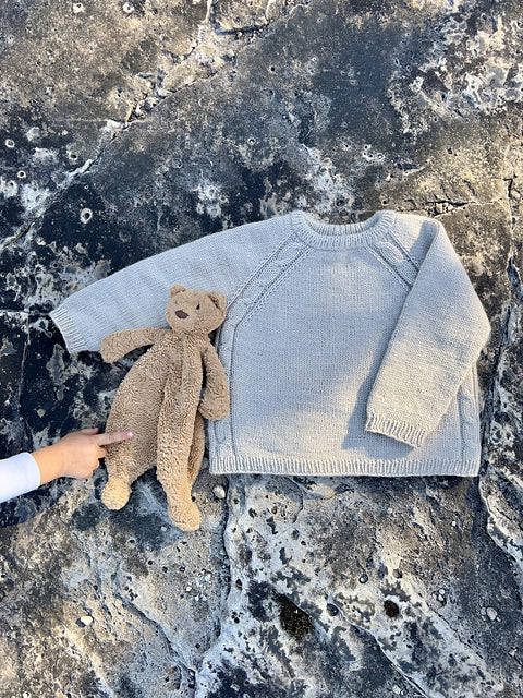 Baby Raglan Sweater Knitting Pattern