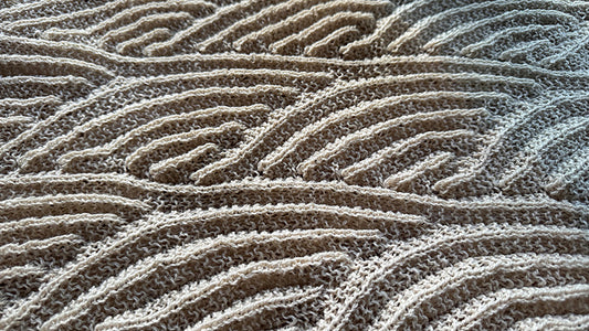Textured Wrap Shawl Knitting Pattern