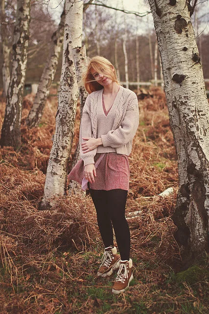 Botanical Puff Sleeve Sweater Knitting Pattern