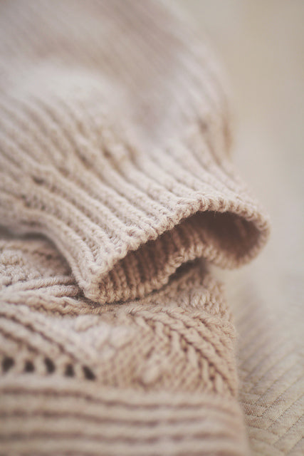 Botanical Puff Sleeve Sweater Knitting Pattern