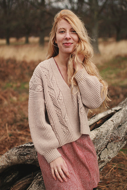 Botanical Puff Sleeve Sweater Knitting Pattern