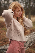 Botanical Puff Sleeve Sweater Knitting Pattern