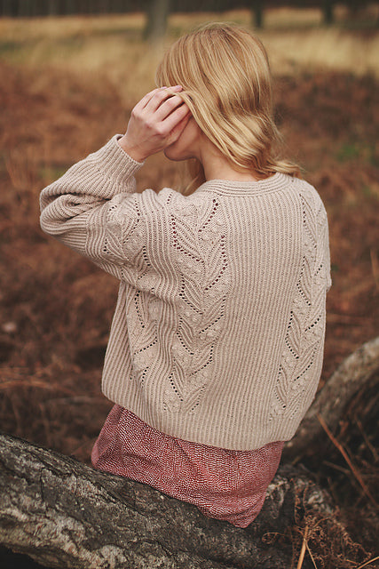 Botanical Puff Sleeve Sweater Knitting Pattern