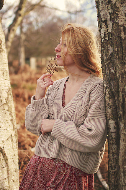 Botanical Puff Sleeve Sweater Knitting Pattern