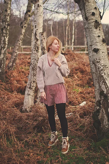 Botanical Puff Sleeve Sweater Knitting Pattern