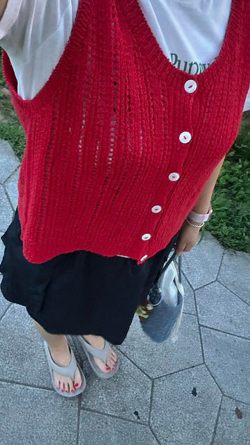 Eyelet Tank Top Knitting Pattern