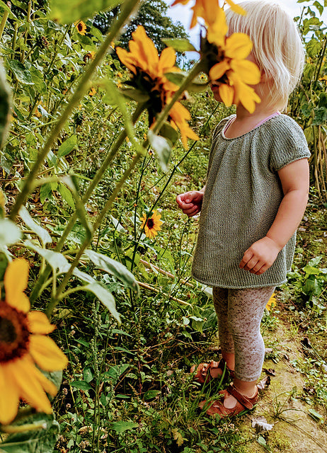 Flowy Kids Blouse Knitting Pattern