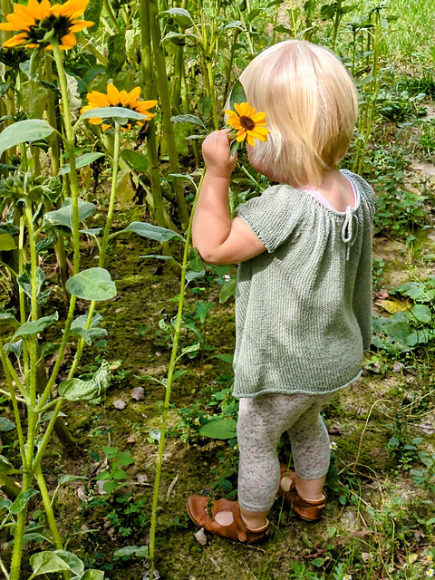Flowy Kids Blouse Knitting Pattern