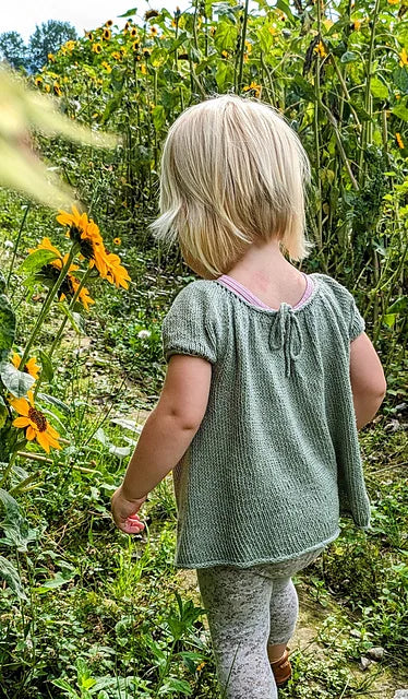 Flowy Kids Blouse Knitting Pattern