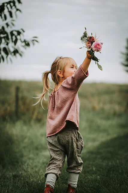 Flowy Kids Blouse Knitting Pattern