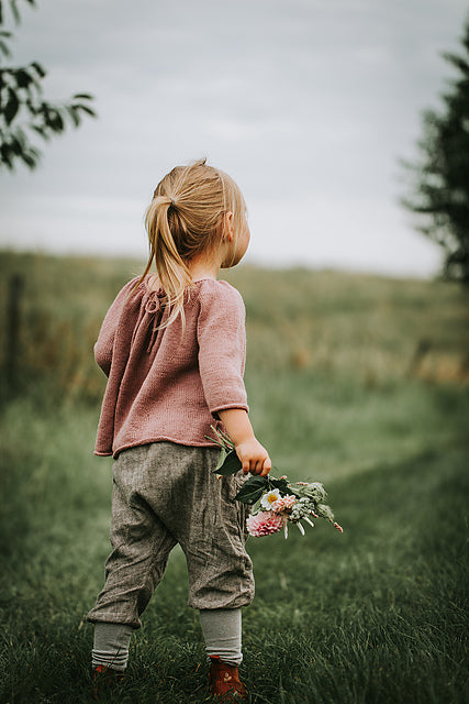 Flowy Kids Blouse Knitting Pattern