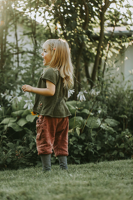 Flowy Kids Blouse Knitting Pattern