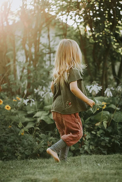 Flowy Kids Blouse Knitting Pattern