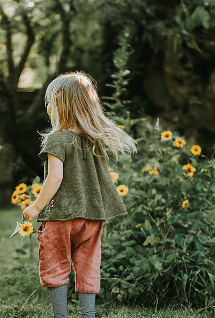 Flowy Kids Blouse Knitting Pattern