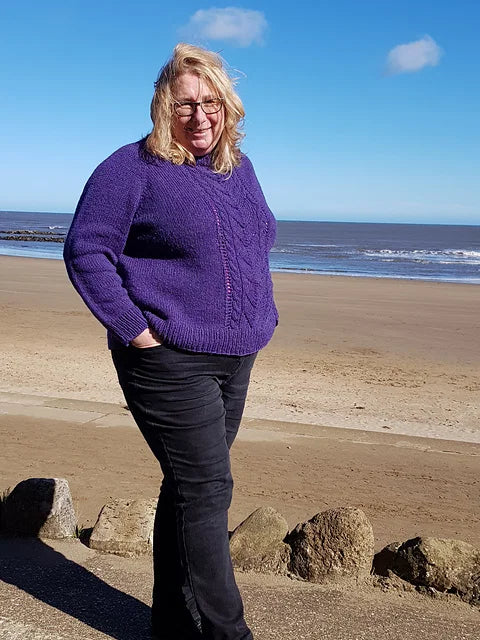 Front Panel Sweater Knitting Pattern