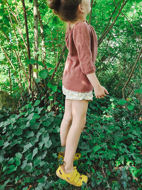 Flowy Kids Blouse Knitting Pattern
