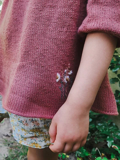 Flowy Kids Blouse Knitting Pattern