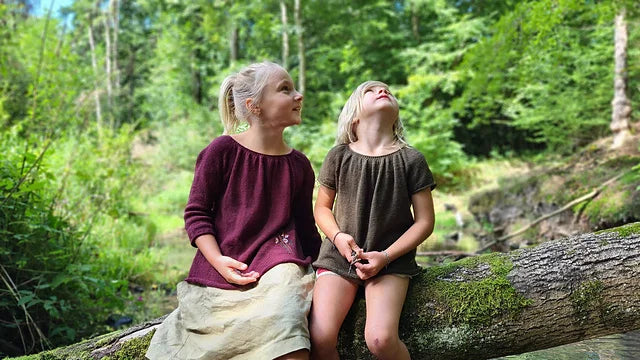 Flowy Kids Blouse Knitting Pattern