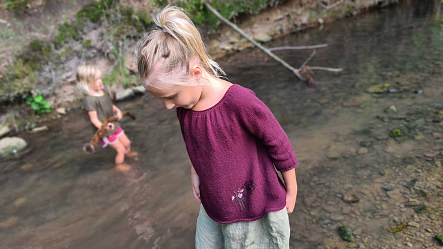 Flowy Kids Blouse Knitting Pattern