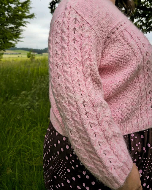 Lace Cable Sweater Knitting Pattern