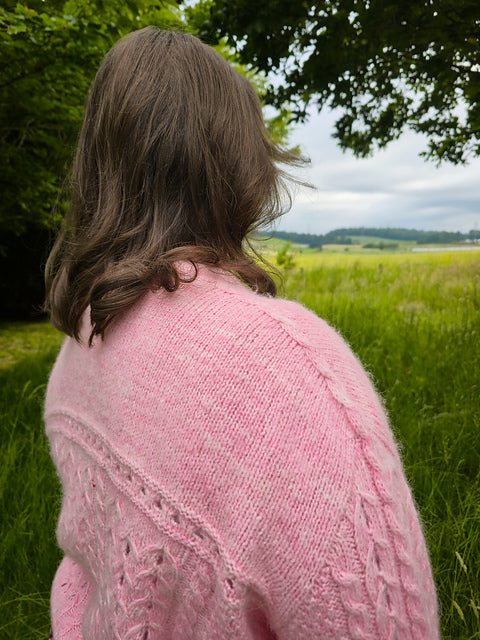 Lace Cable Sweater Knitting Pattern