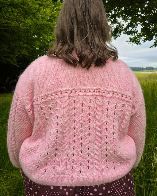 Lace Cable Sweater Knitting Pattern