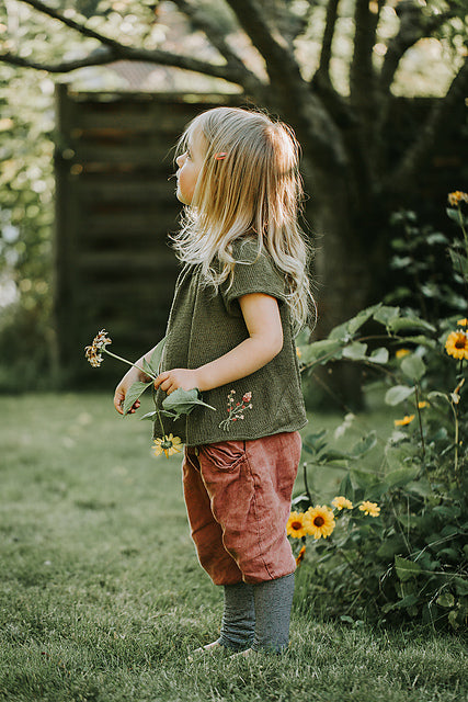 Flowy Kids Blouse Knitting Pattern