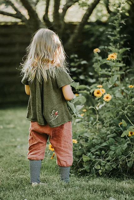 Flowy Kids Blouse Knitting Pattern