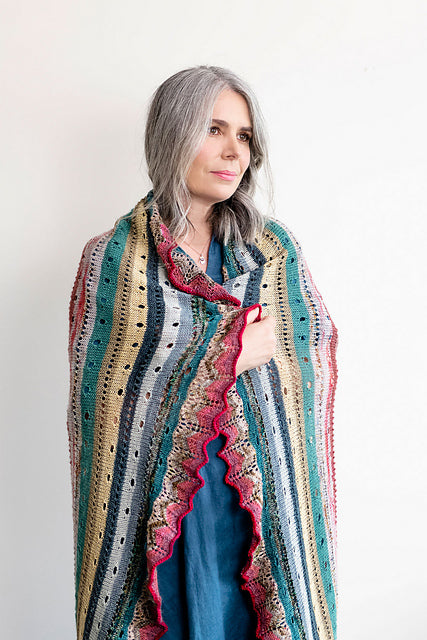 Circular Color Throw Knitting Pattern