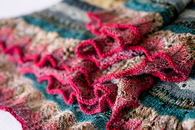 Circular Color Throw Knitting Pattern
