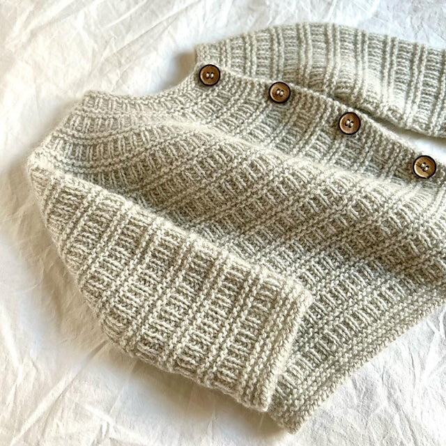 Foldover Baby Cardigan Knitting Pattern