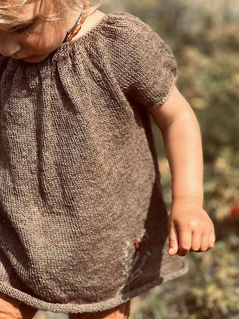 Flowy Kids Blouse Knitting Pattern