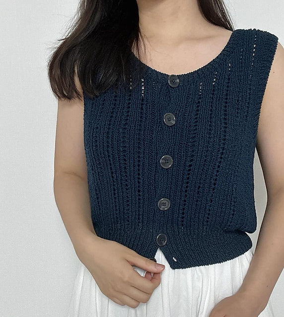 Eyelet Tank Top Knitting Pattern