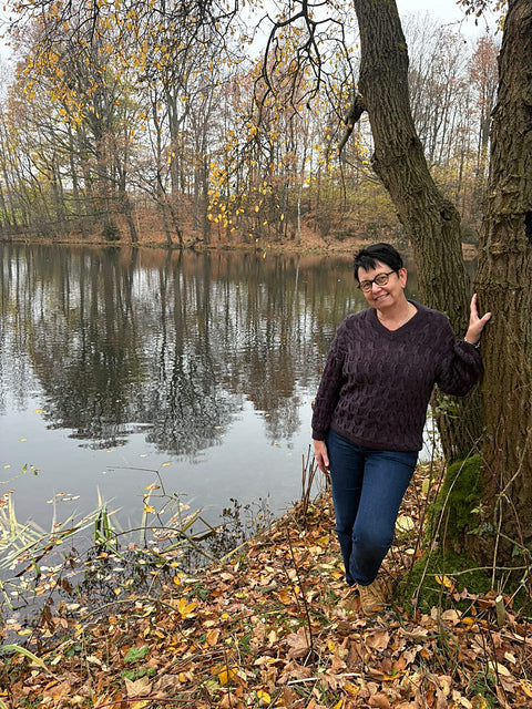 Cable V-Neck Sweater Knitting Pattern