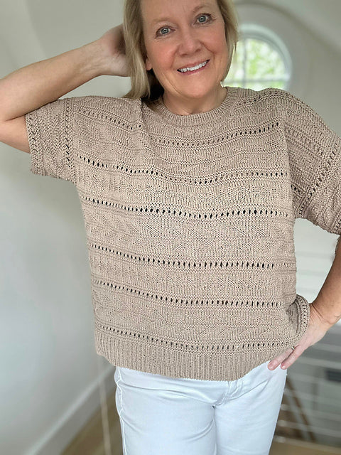 Breezy Boxy Tee Knitting Pattern