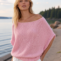 Breeze Boatneck Top  Knitting Pattern
