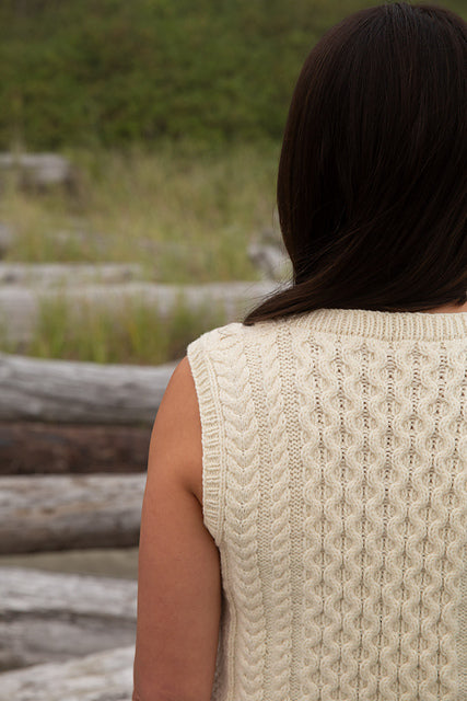 Cable Vest Knitting Pattern