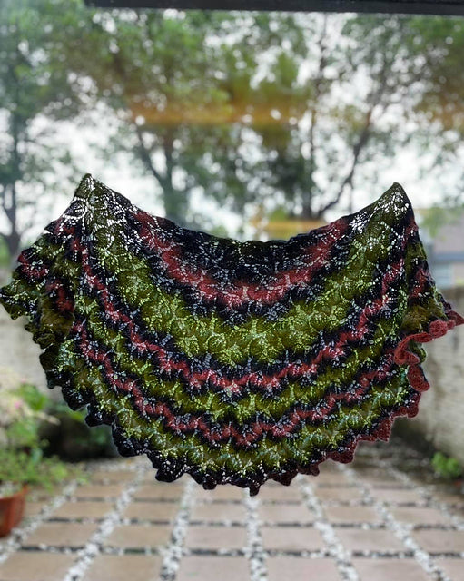 Forest Lace Shawl Knitting Pattern