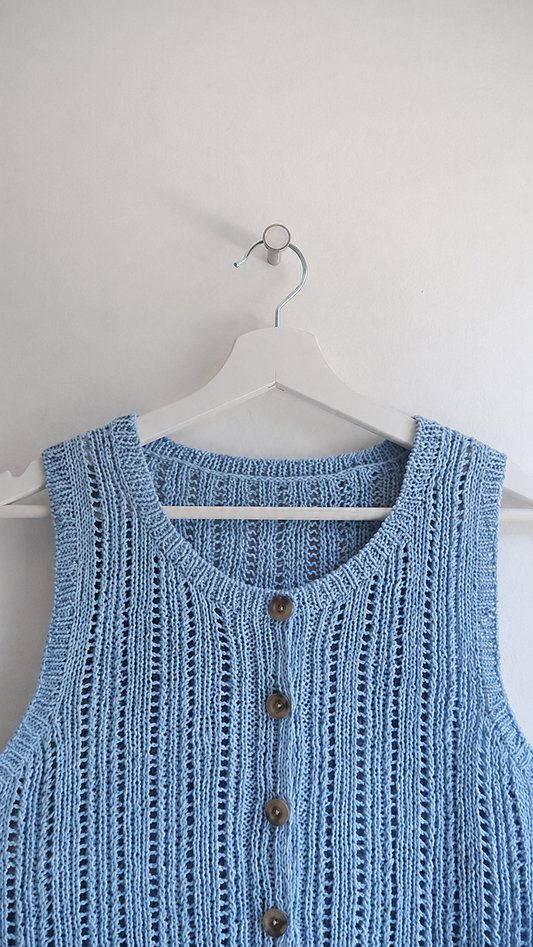 Eyelet Tank Top Knitting Pattern