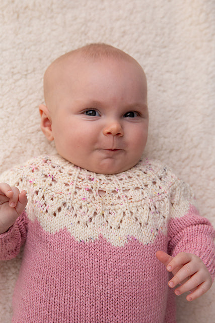 Two Tone Sweater Knitting Pattern