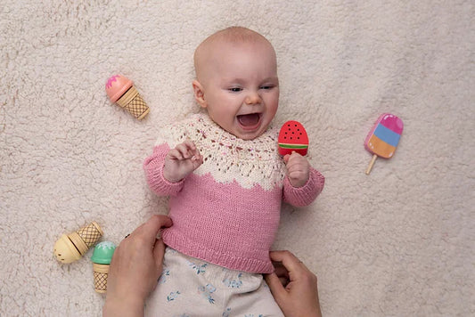 Two Tone Sweater Knitting Pattern