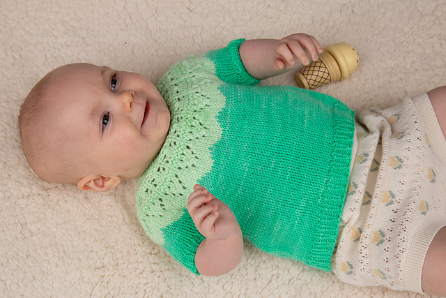 Two Tone Sweater Knitting Pattern