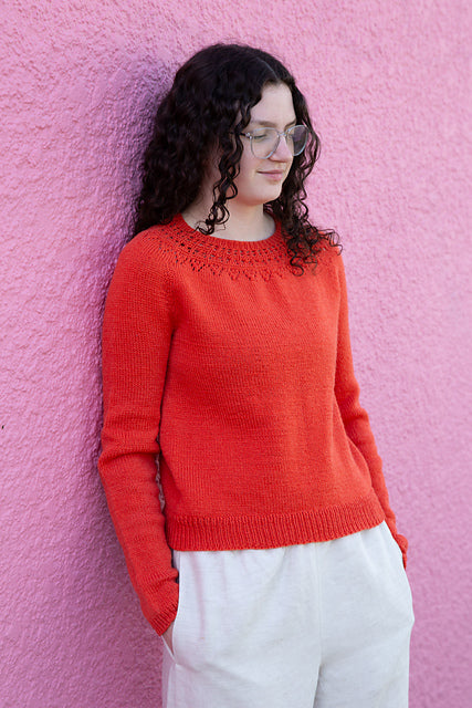 Two Tone Sweater Knitting Pattern