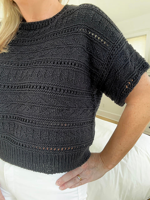 Breezy Boxy Tee Knitting Pattern