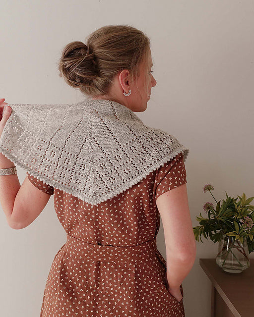 Flower Eyelet Shawl Knitting Pattern